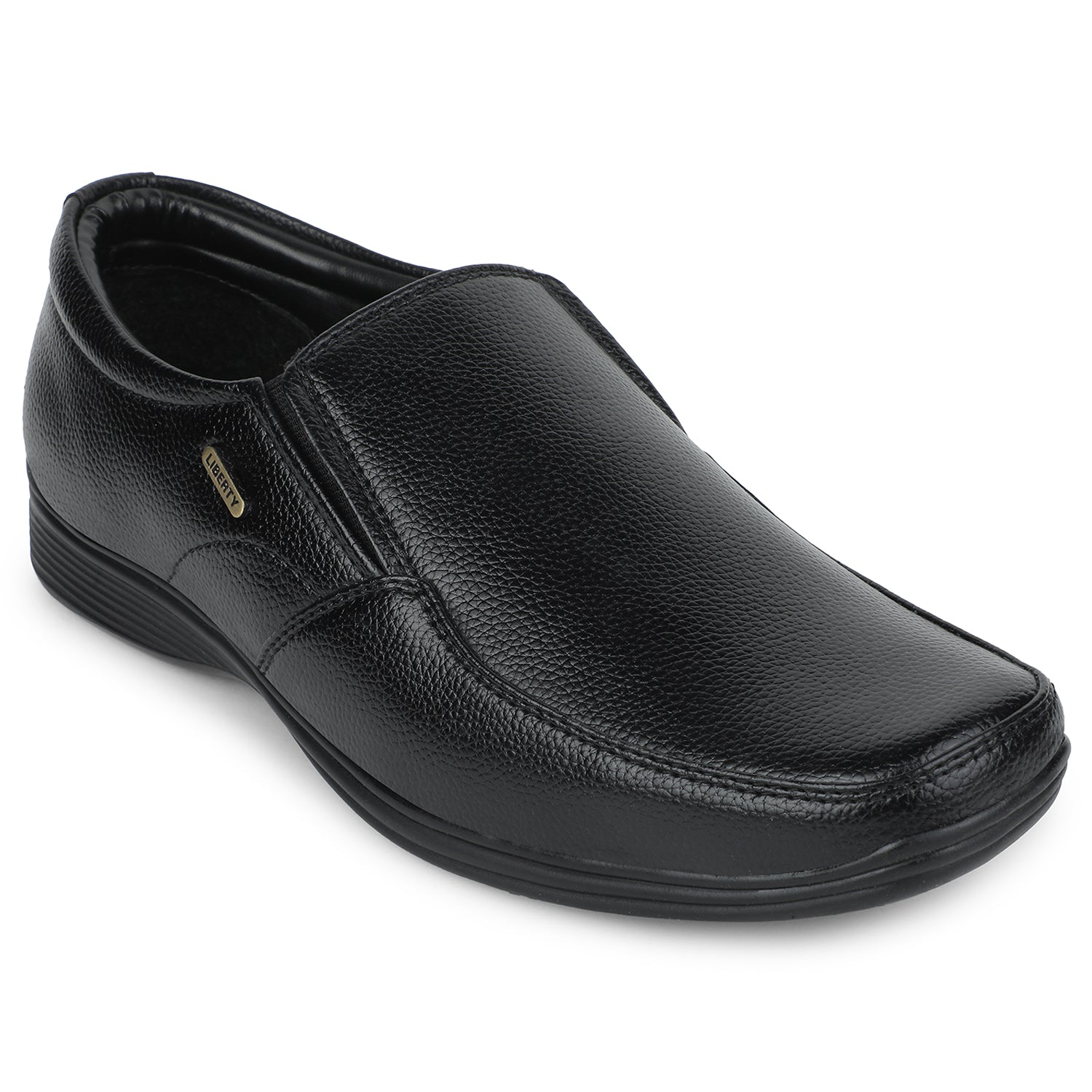 Buy Fortune Black Slip-On Moccasin Shoes For Men R573-06