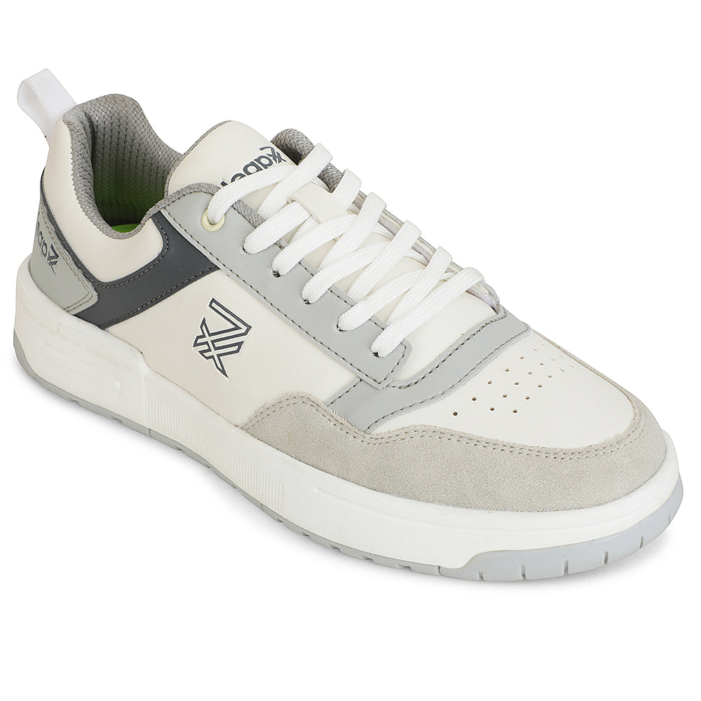 Buy Leap7x White Casual Lacing Sneakers For Men AMAZER-10E By Liberty