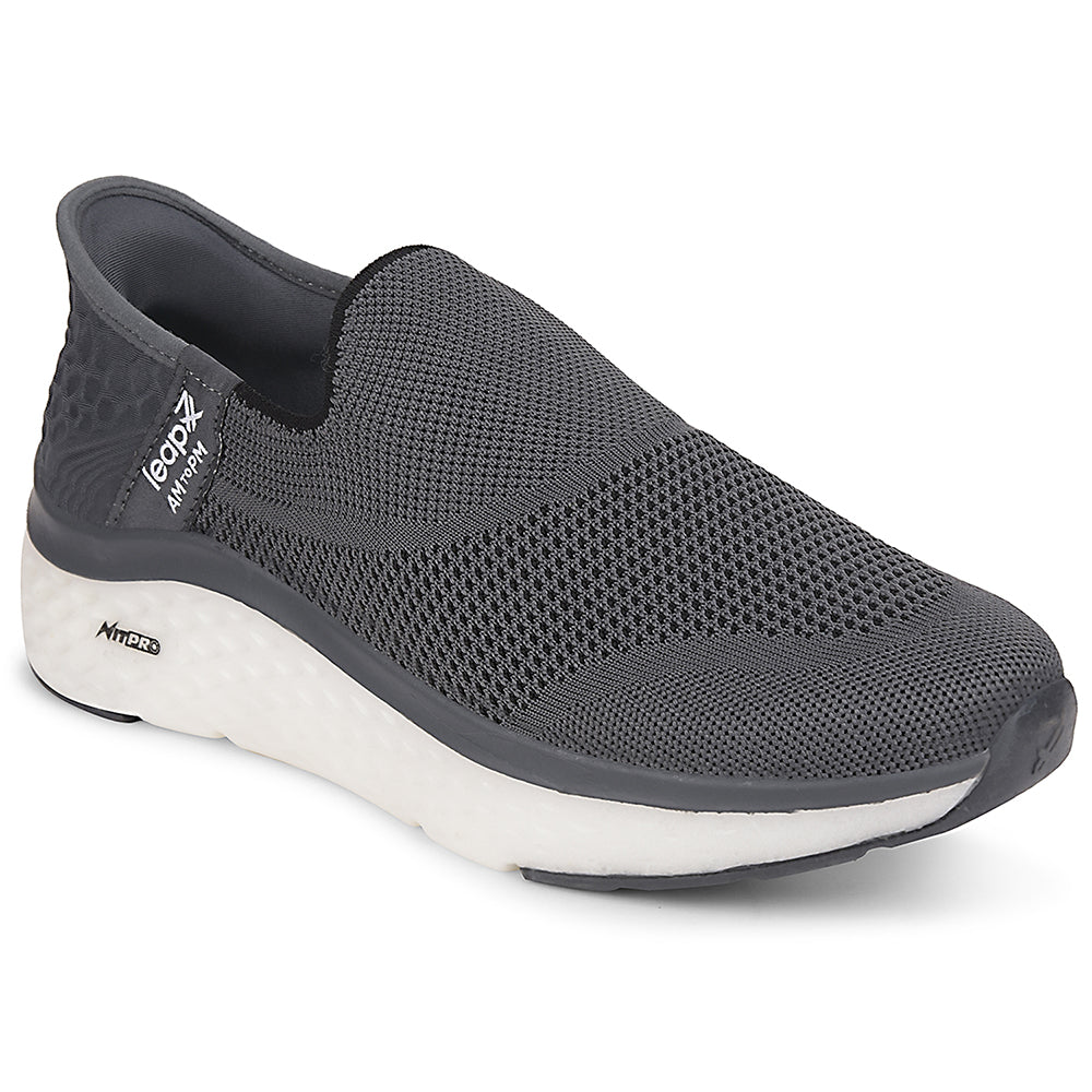 Buy Leap7x Dark Grey Slip-On Walking Shoes For Men NITRUN-13