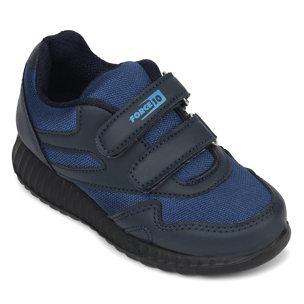 Buy Force 10 Blue Non Lacing Uniform School Shoes For Kids 9906