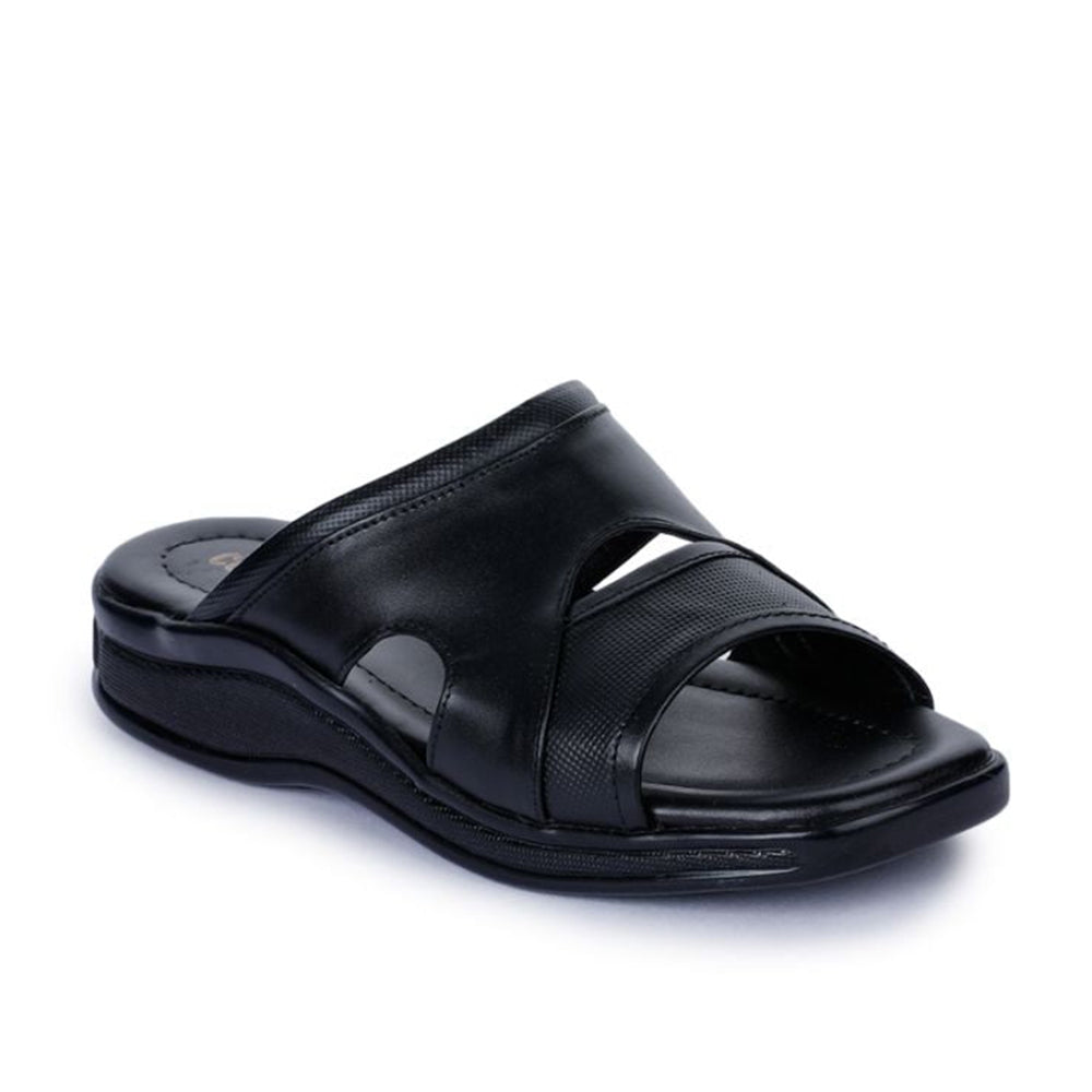 Buy Coolers Black Casual Slippers For Men 2050-12