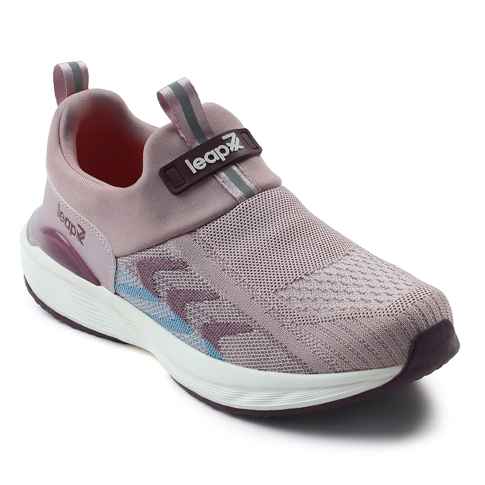 Buy Leap7x Peach Non Lacing Sports Walking Shoes For Women AHANA