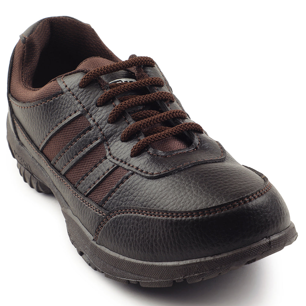 Buy Force 10 Brown Lacing Uniform School Shoes For Kids 8151-18 By