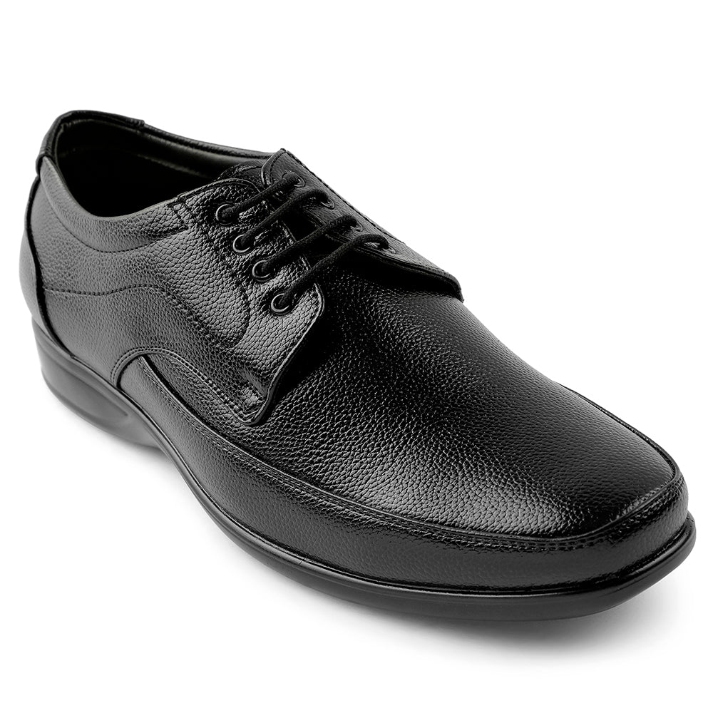 Fortune Black Lacing Formal Derby Shoes For Men HML-5E By Liberty