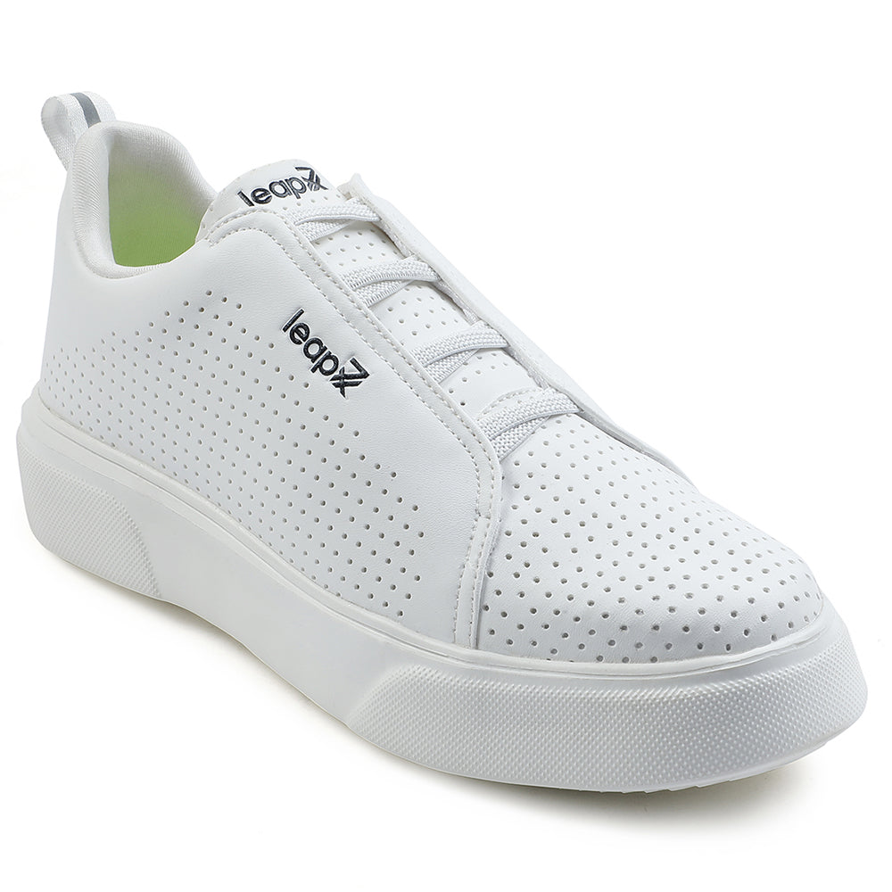 Leap7x Lacing White Casual Sneakers For Men CROATIA-2E By Liberty