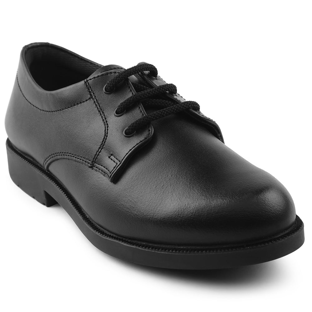 Buy Prefect Black Lacing Uniform School Shoes For Kids S/BOY-LS By