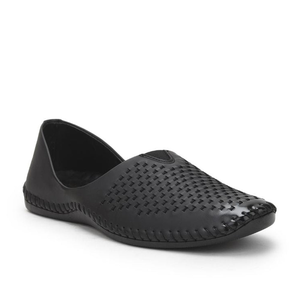 Fortune Black Casual Mojari Shoes For Men Avn-40 By Liberty