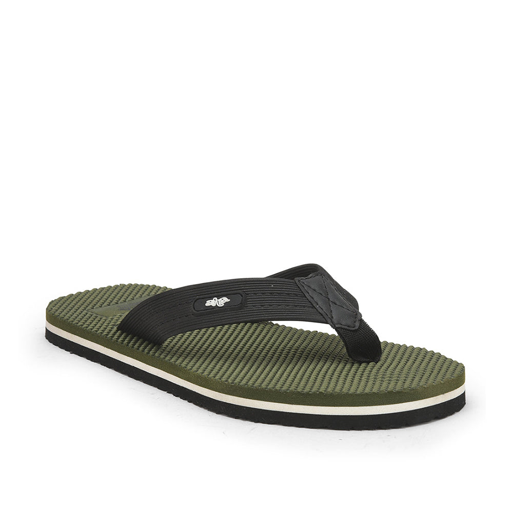Buy A-HA Casual Olive Green Flip Flop For Men By Liberty