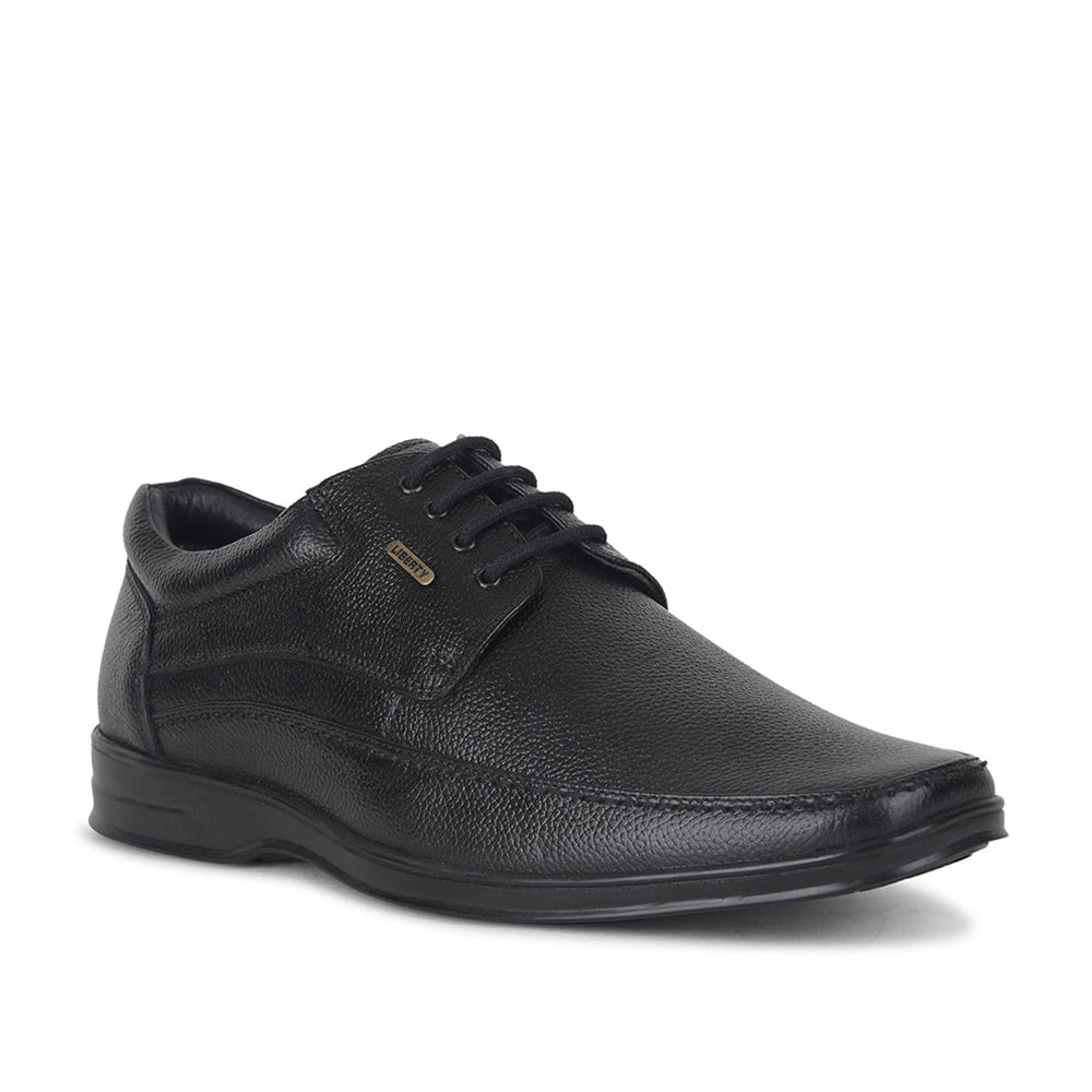 Fortune by Liberty Men LOM-602 Black Formal Lacing Derby Shoes