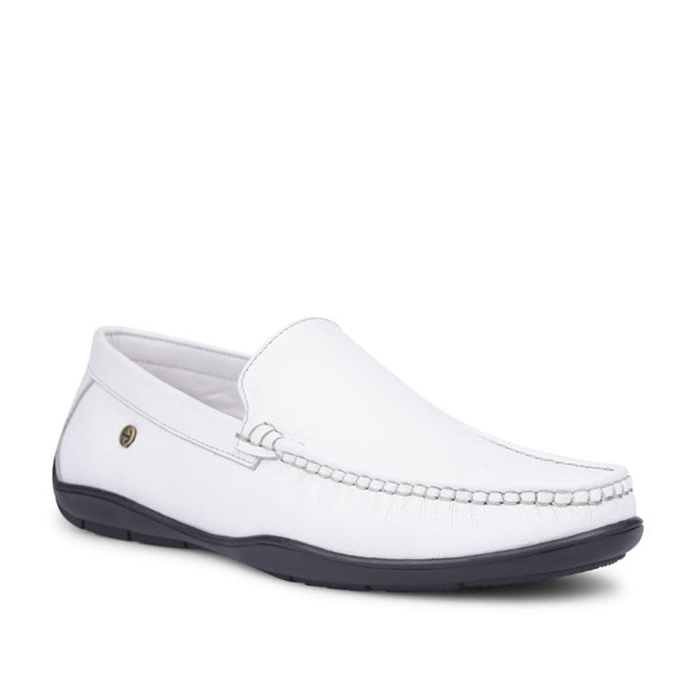 Healers Formal White Loafers For Men UVI 18 By Liberty