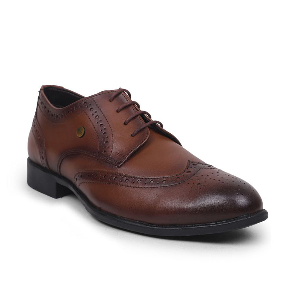Buy Fortune Tan Lacing Formal Oxford Shoes For Men BELGIUM01E By