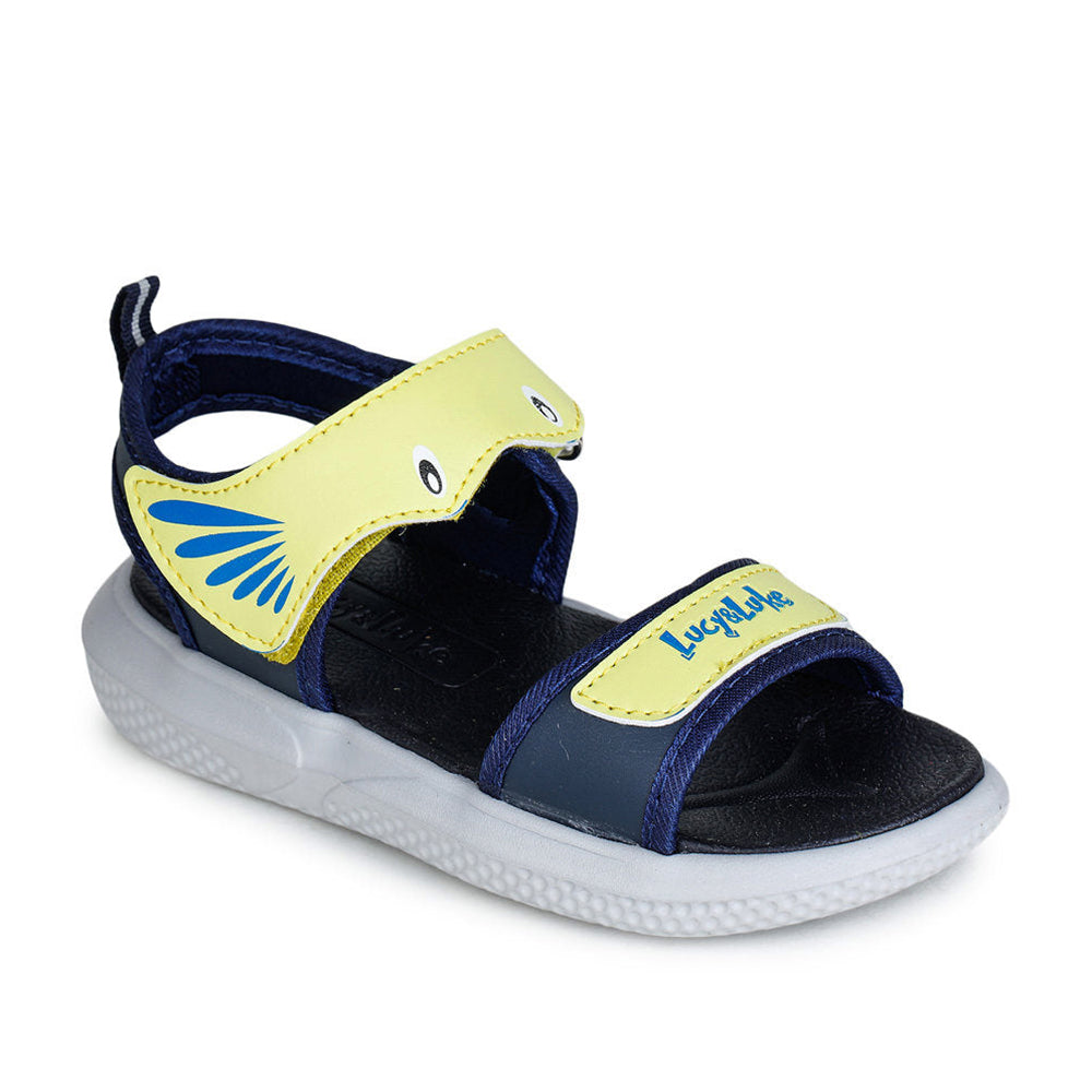 Buy Lucy Luke Yellow Casual Sandal For Kids HIPPO-1 By Liberty