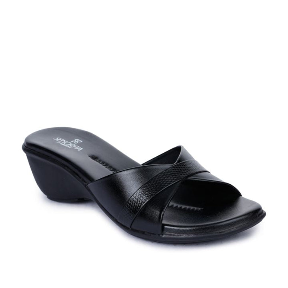 Buy Senorita Comfort (Black) Slippers For Women LT-121 By Liberty