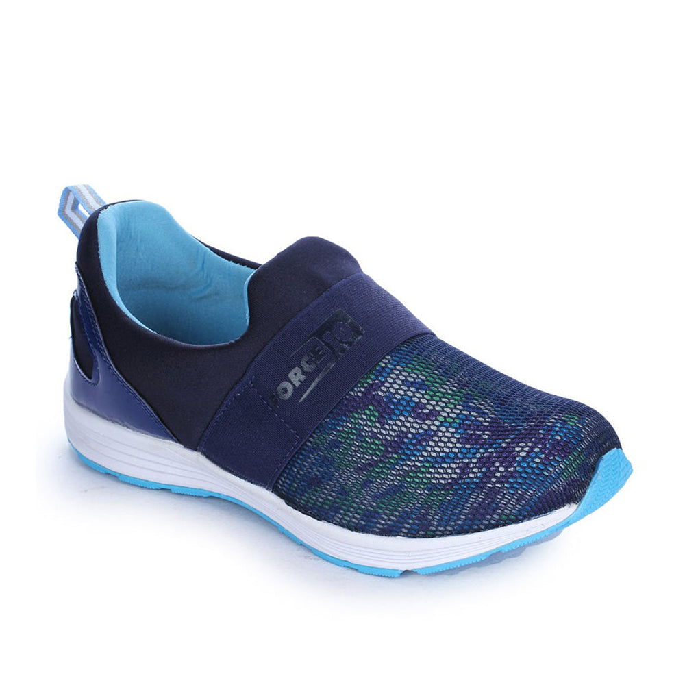 Force 10 Women's Blue Sports Non Lacing (MARTIE-5N) - Main Image