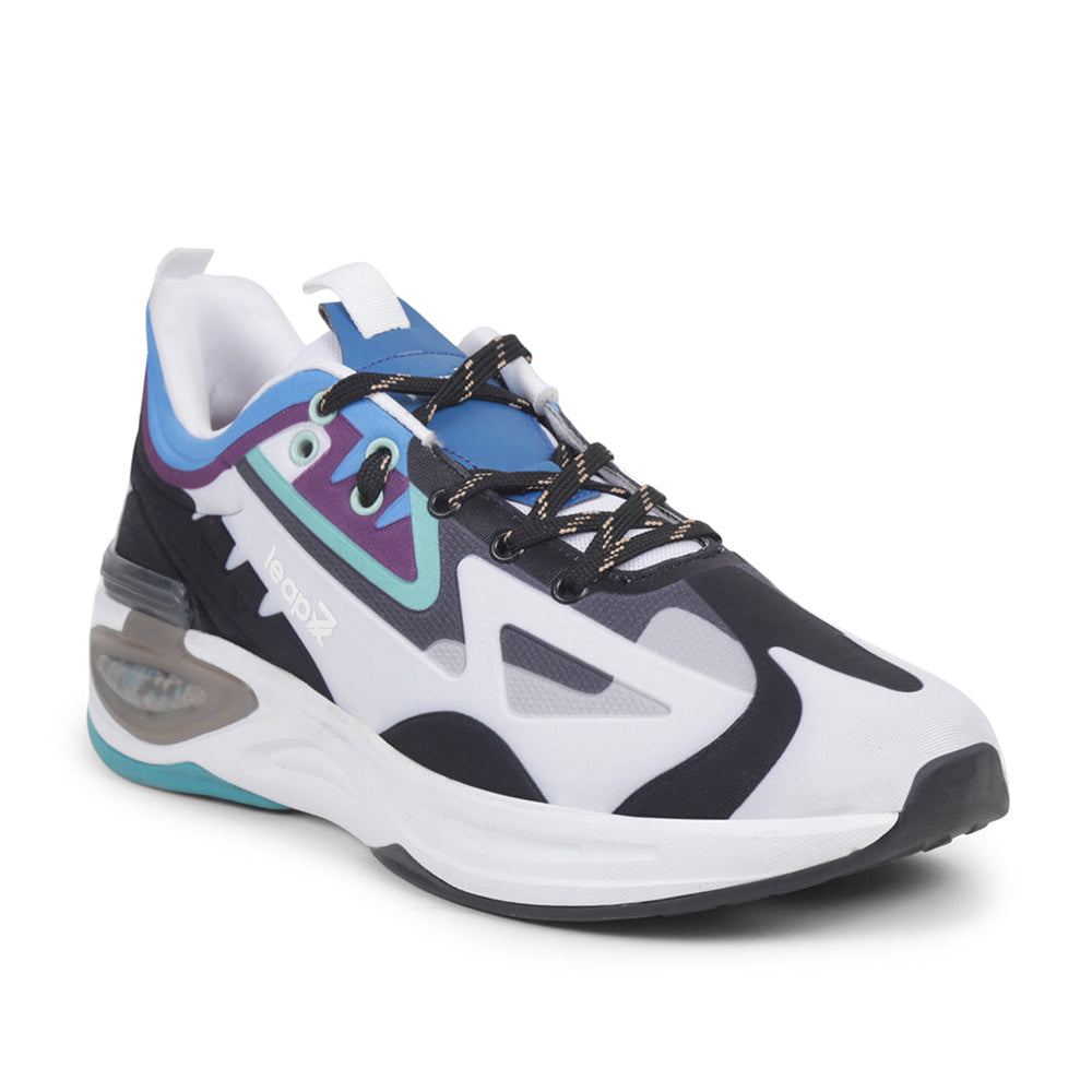 Buy Leap7x White Sports Lacing Running Shoes For Men HANOVER-1 By
