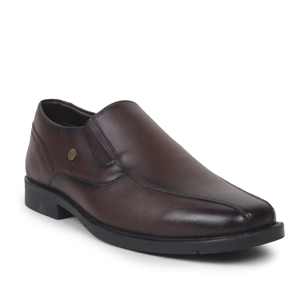 Fortune By Liberty Men ECO 02E Brown Formal Non Lacing Shoes
