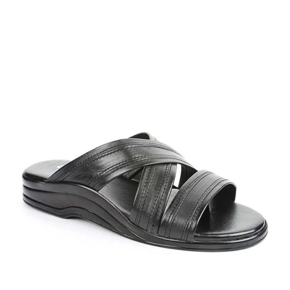liberty coolers men's black slippers