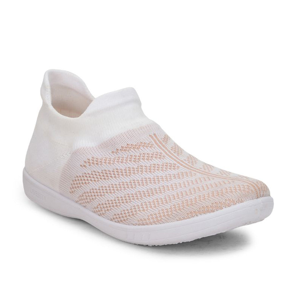 Gliders Sports White Slip on Walking Shoes For Women CLIVE 2E By Liberty