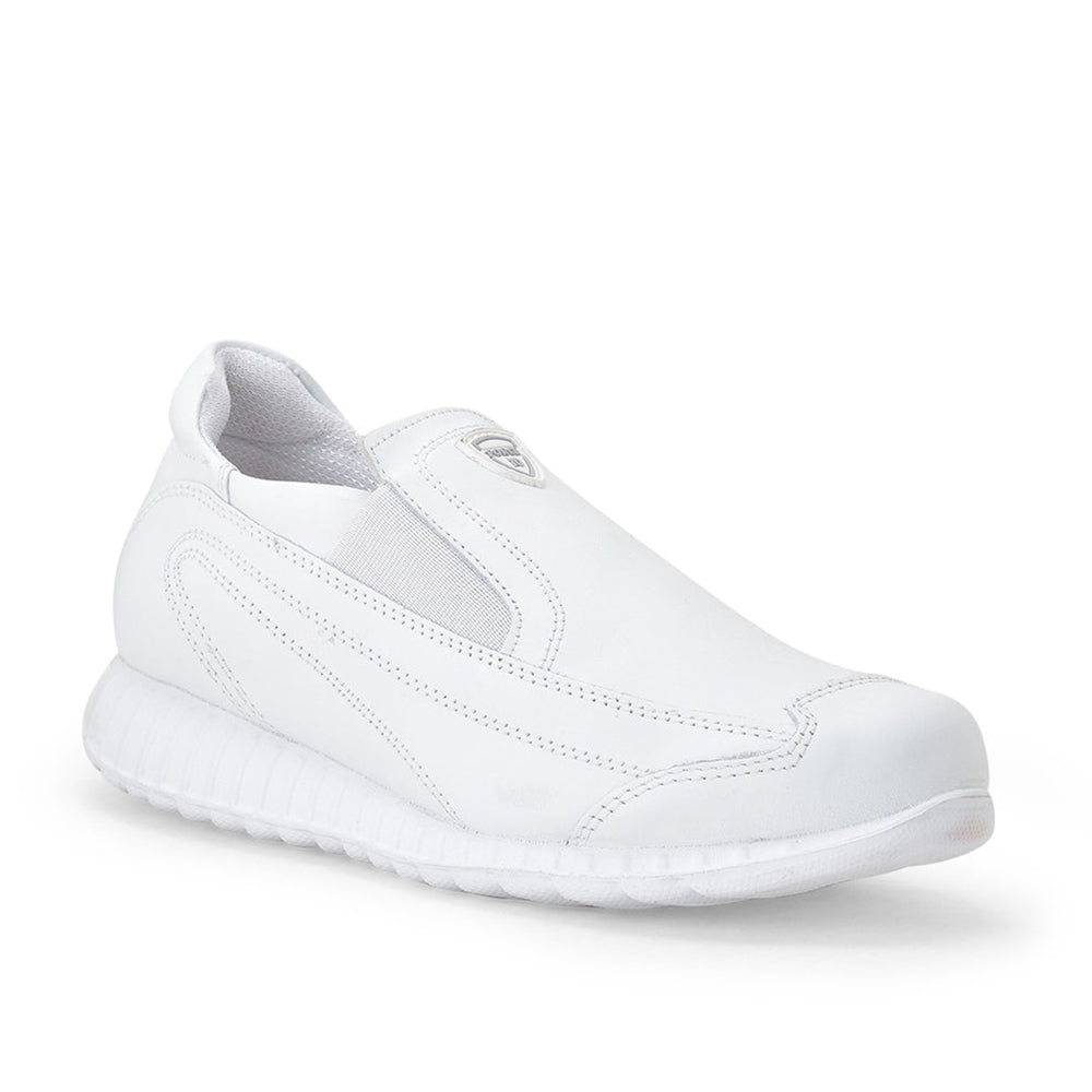 Buy Force 10 White Slip-On School Shoes For Kids 9906-10