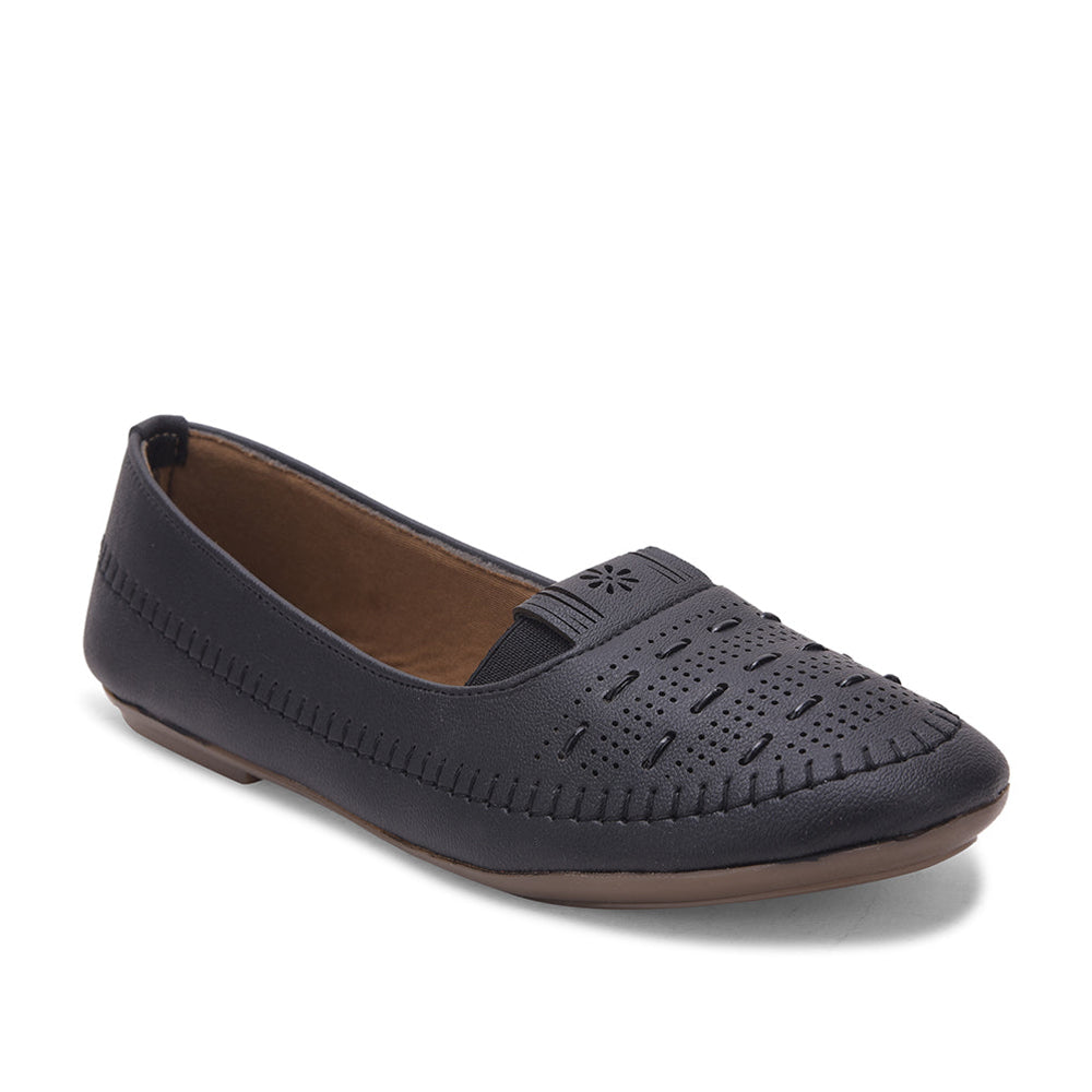 Senorita by Liberty Ladies PRESSY 1 Black Casual Ballerina