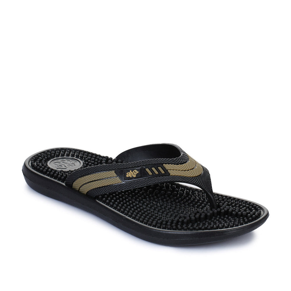 Buy A-HA Casual Black Flip Flop For Men ACCUPLUS-1 By Liberty
