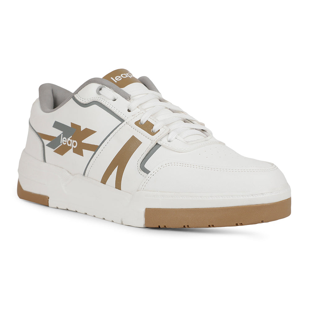 Buy Leap7x Casual Golden Sneakers For Mens BORDEN By Liberty