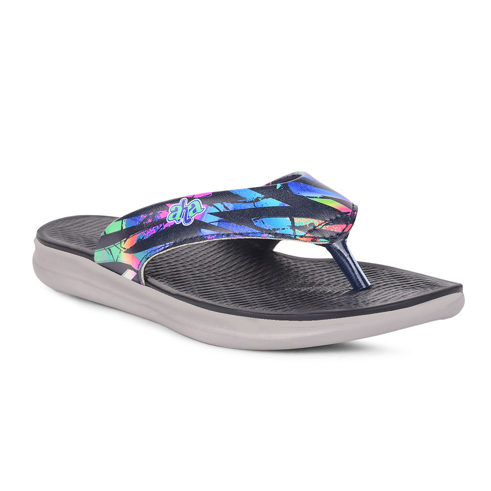 Buy AHA Navy Blue Flip Flops For Women KIARA 6 By Liberty