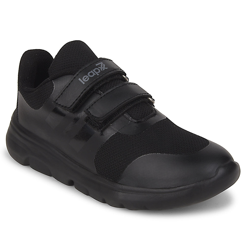 Buy Leap7x Black Slip-On School Shoes For Kids TRIVSKO-2E