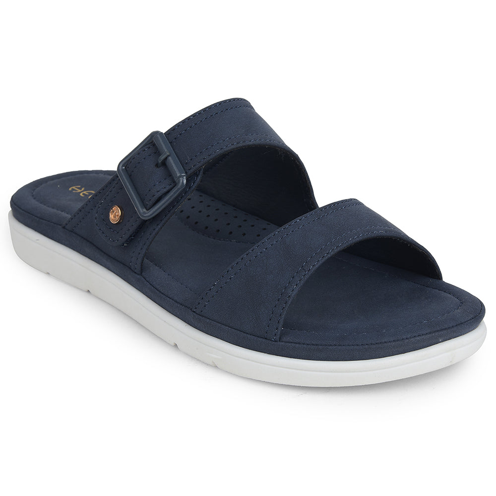 Buy Healers Navy Blue Casual Slipper For Women JFL-34 By Liberty