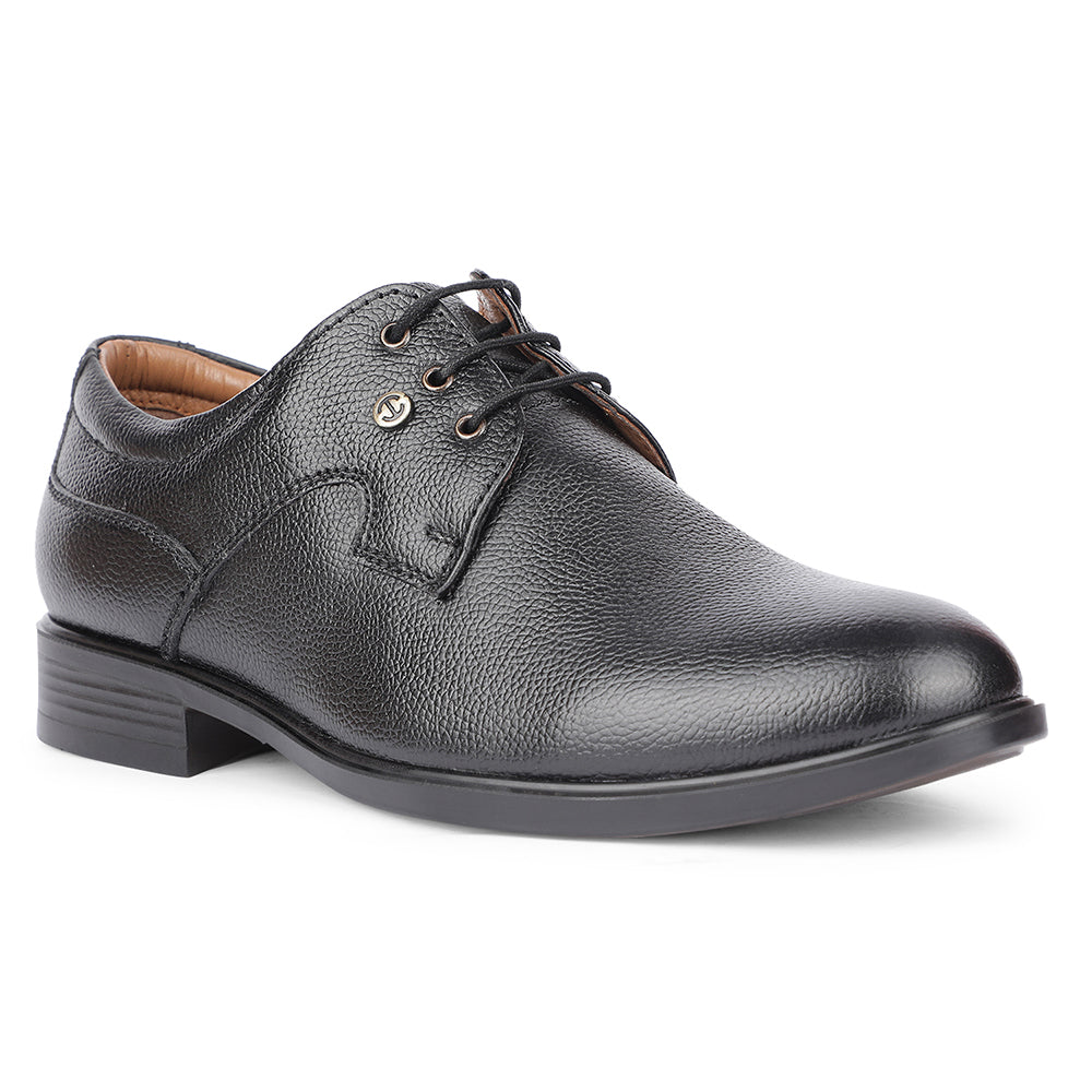 Buy Healers Formal Black Lacing Derby Shoes For Men S201-05 By Liberty