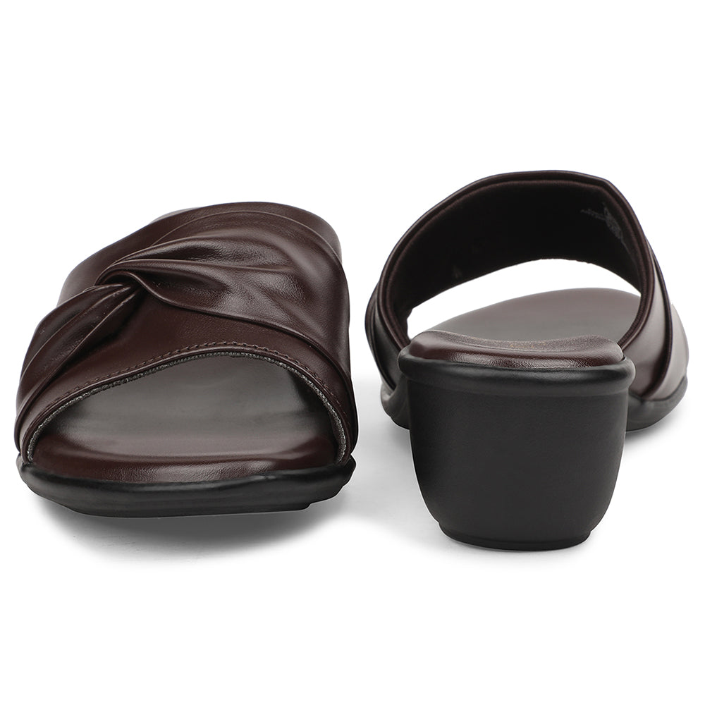 Senorita Brown Casual Wedge Heel Sandal For Women JFL-37 