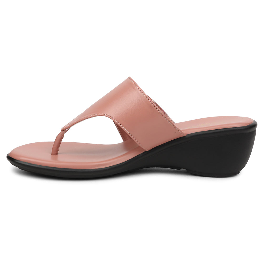 Senorita Peach Casual Wedge Heel Sandal For Women JFL-38 