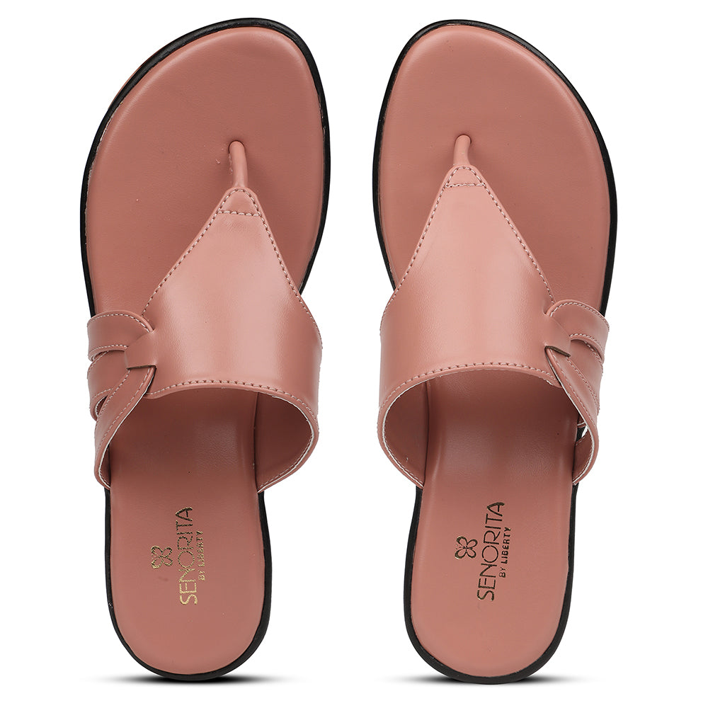 Senorita Peach Casual Wedge Heel Sandal For Women JFL-38 