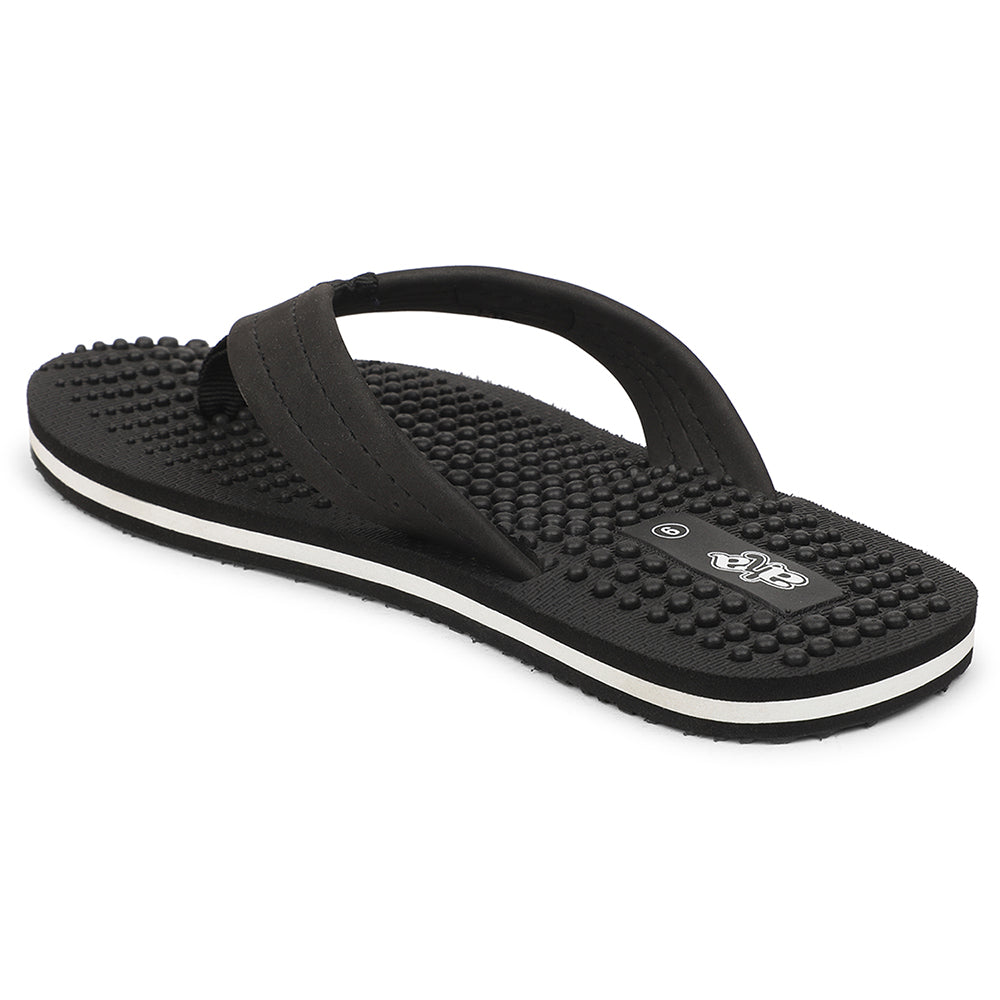 A-HA Black Casual Slipper For Men BEL-1 