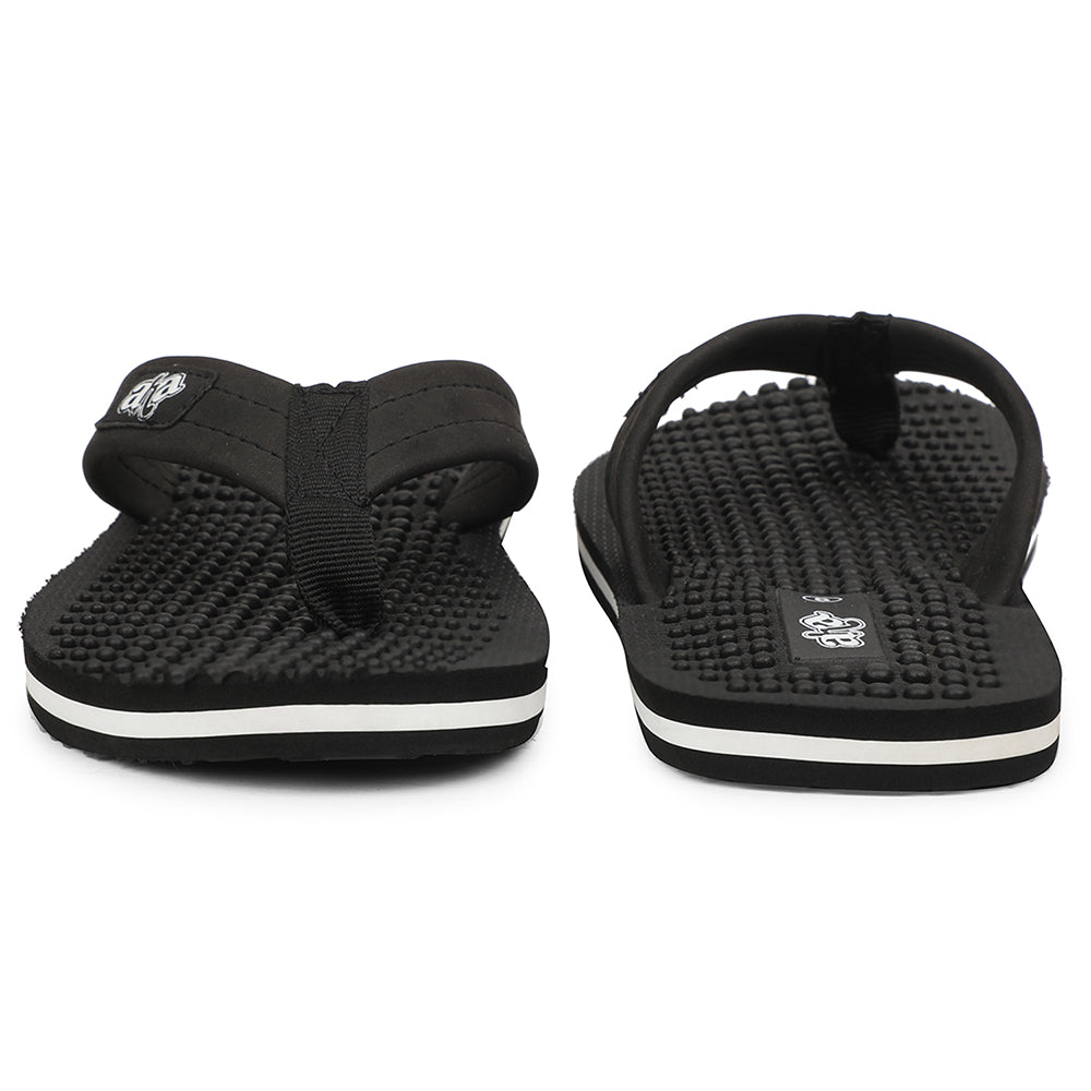 A-HA Black Casual Slipper For Men BEL-1 