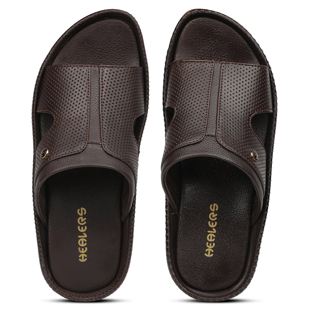 Healers Brown Casual Slipper For Men CSS-24 