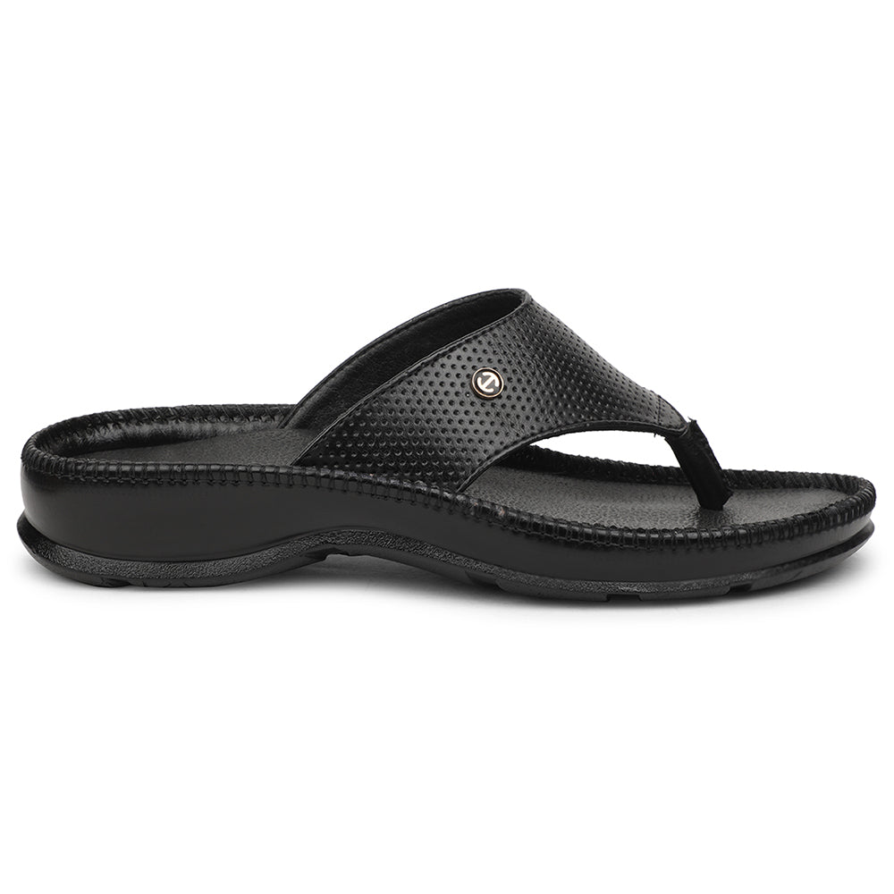 Healers Black Casual Slipper For Men CSS-25 
