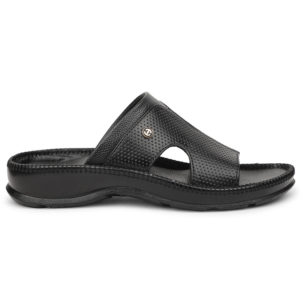 Healers Black Casual Slipper For Men CSS-24 