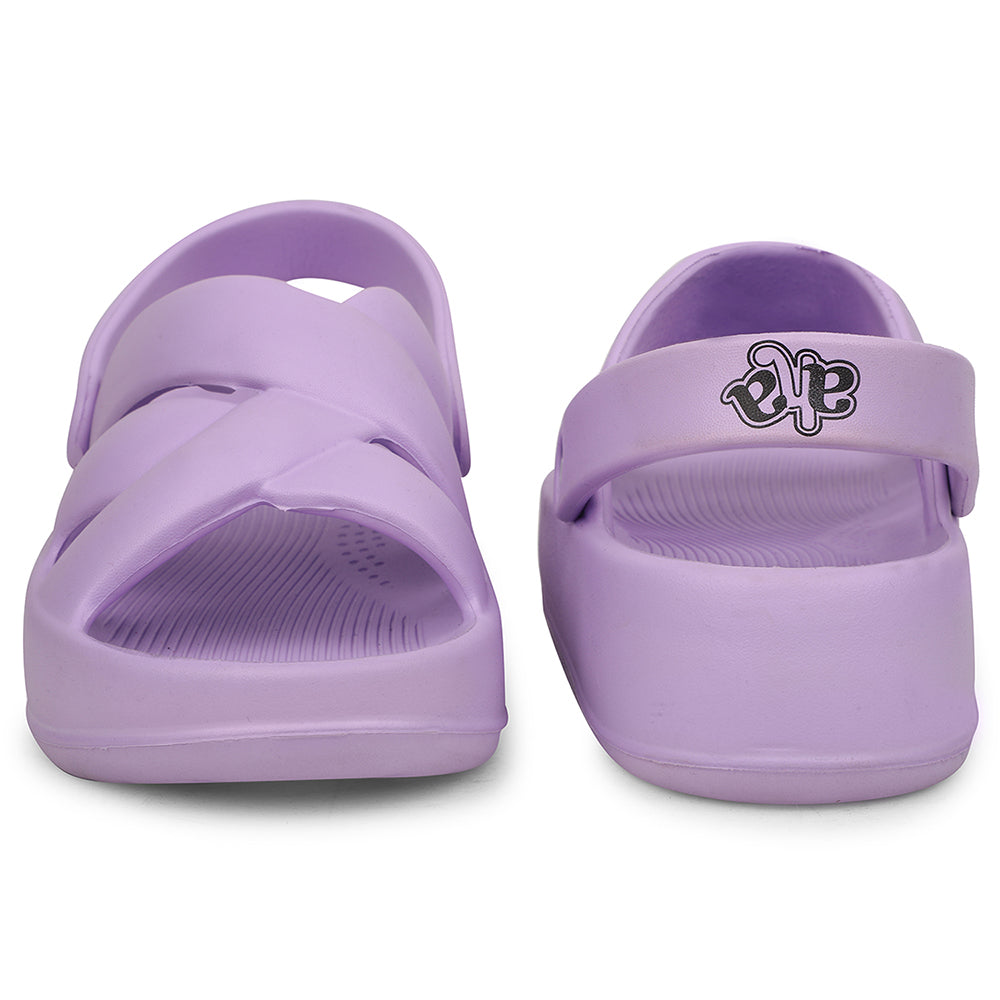 A-HA Purple Casual Slingback Clogs For Women FDL-1 