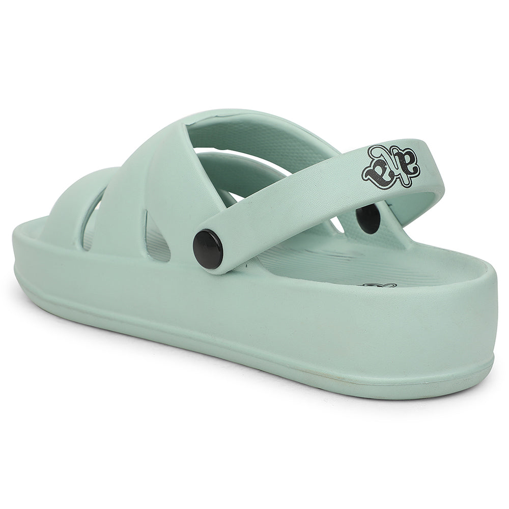 A-HA Sea Green Casual Slingback Clogs For Women FDL-1 