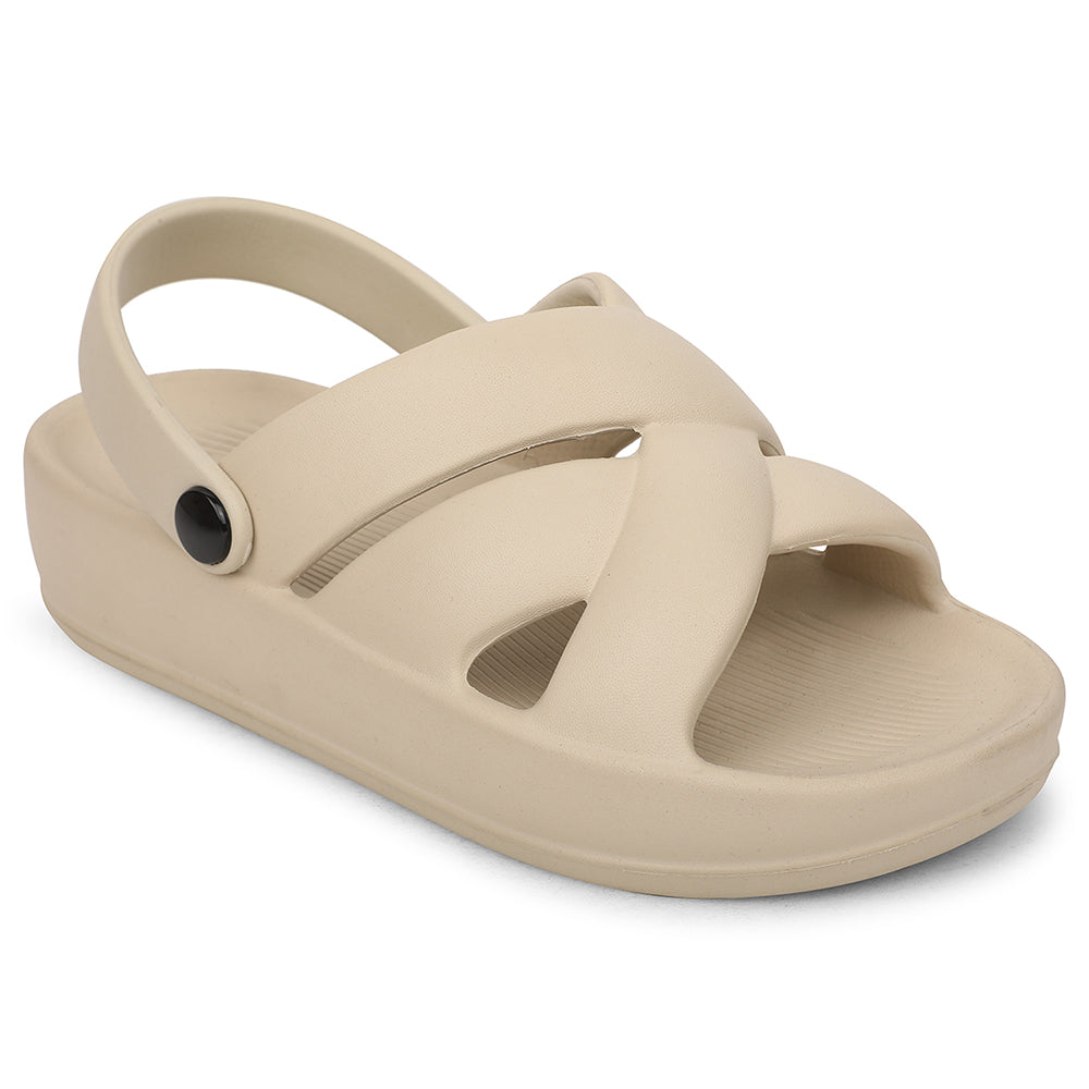 A-HA Beige Casual Slingback Clogs For Women FDL-1 