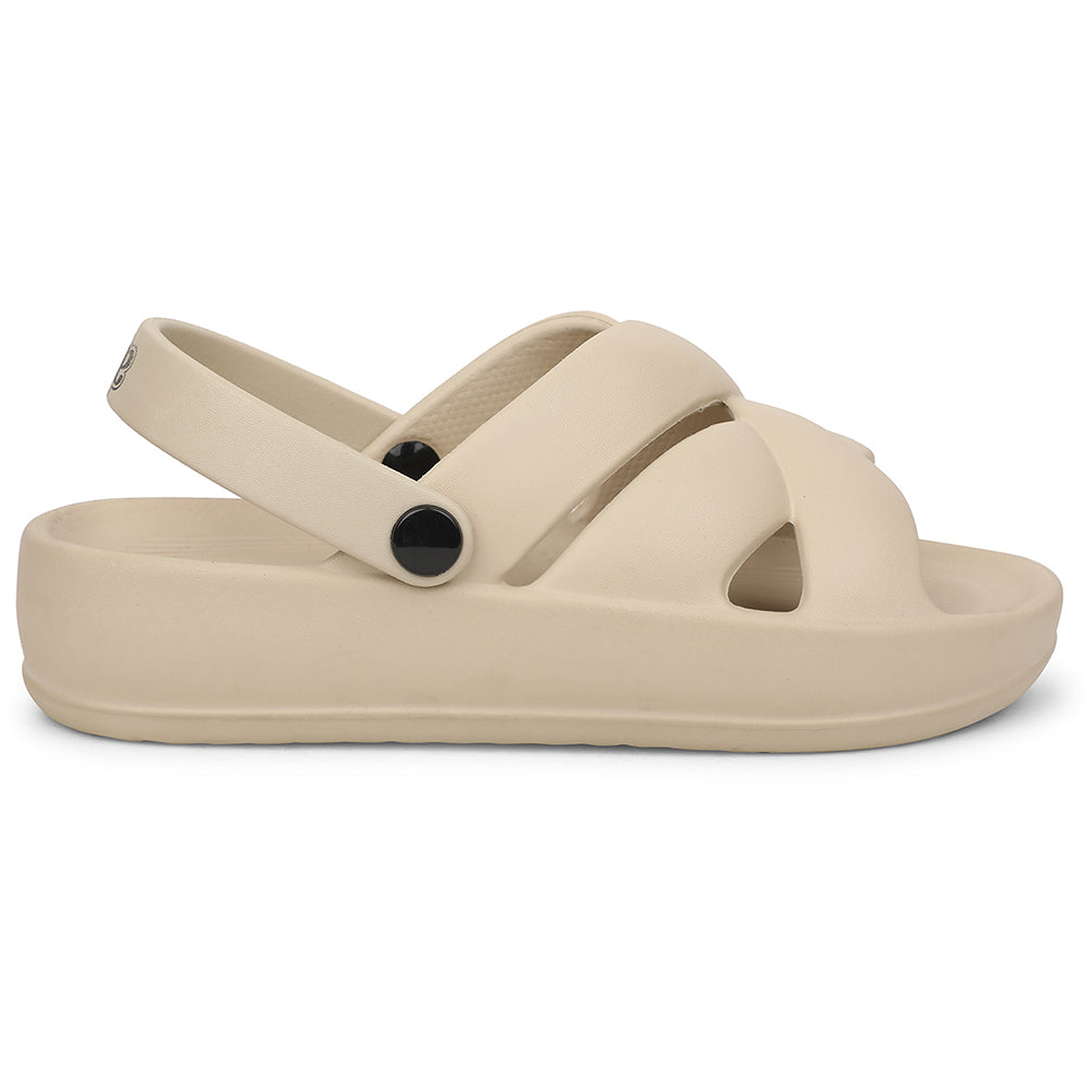 A-HA Beige Casual Slingback Clogs For Women FDL-1 