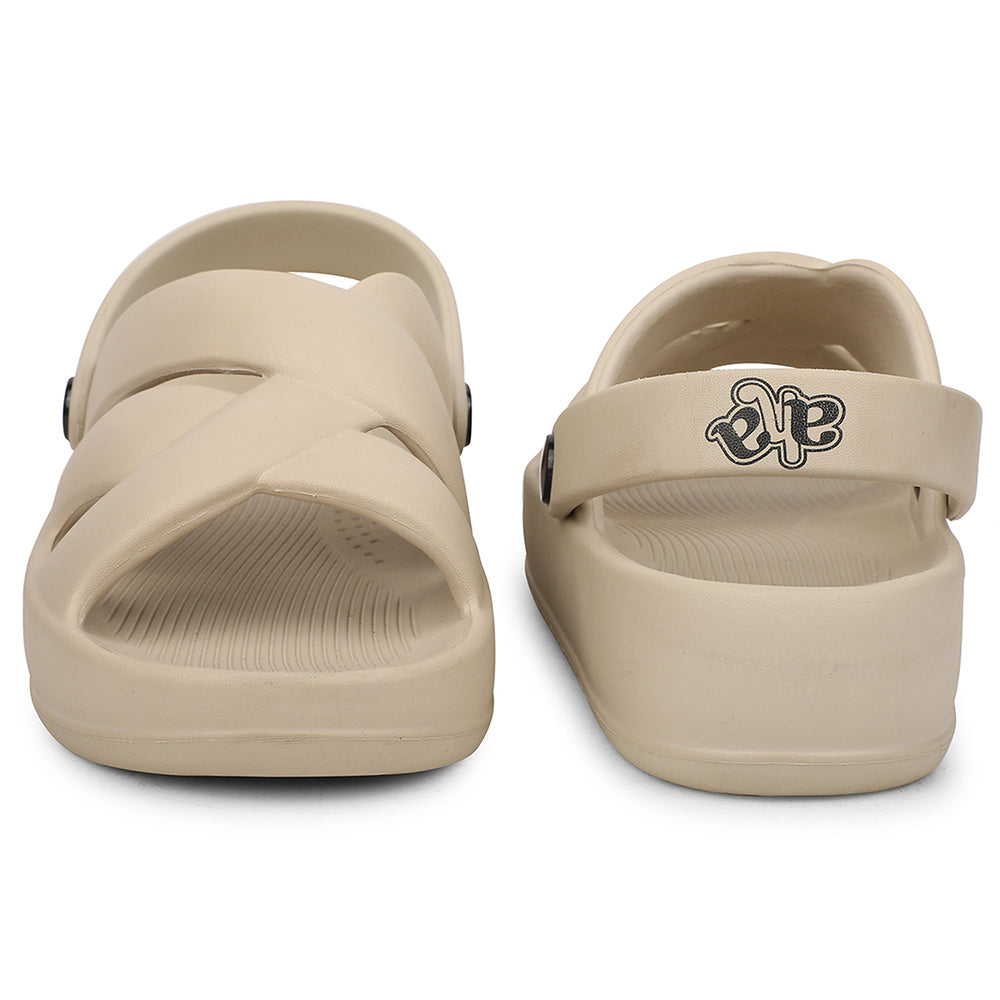 A-HA Beige Casual Slingback Clogs For Women FDL-1 