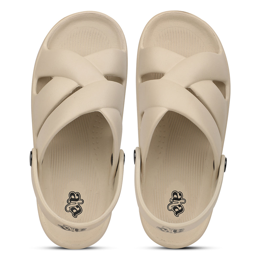 A-HA Beige Casual Slingback Clogs For Women FDL-1 