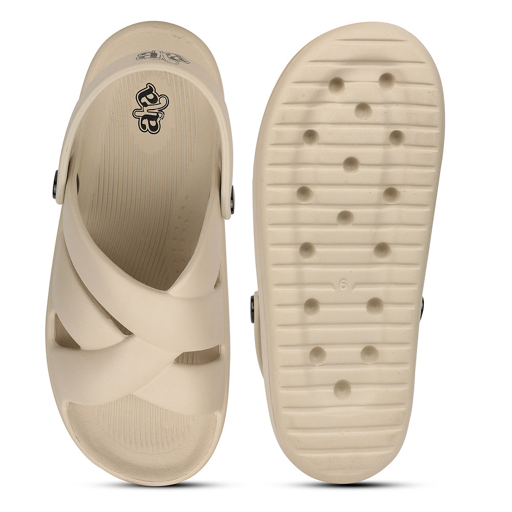 A-HA Beige Casual Slingback Clogs For Women FDL-1 
