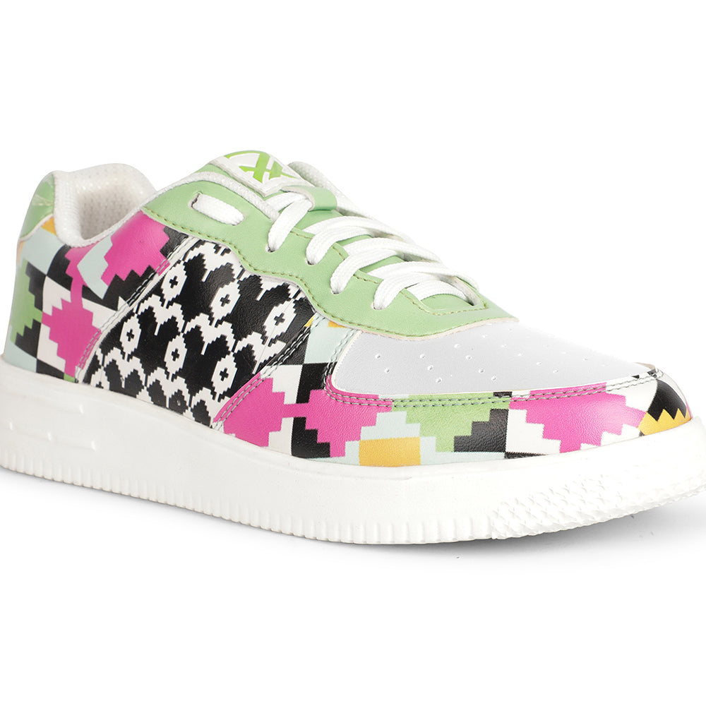 Buy Leap7x White Himalayan Printed Sneakers For Men MJH-M02