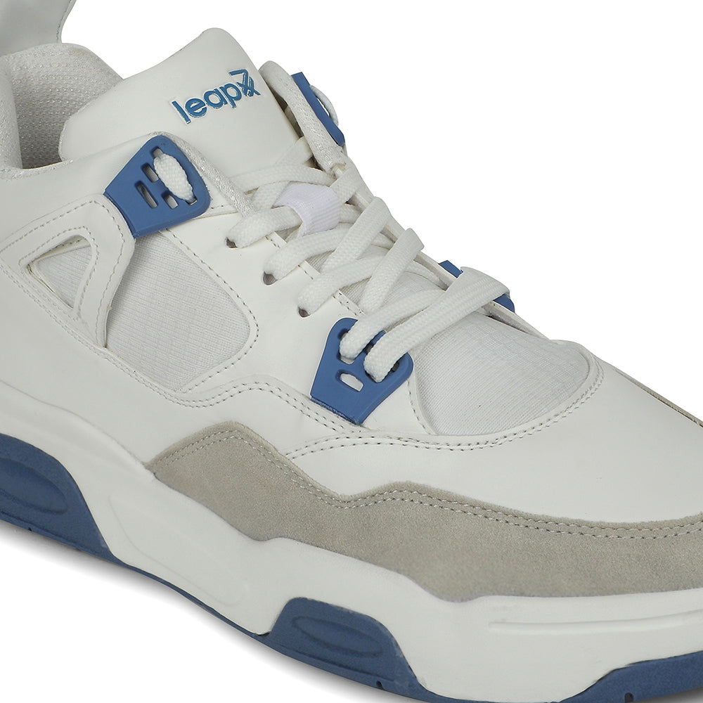 Buy Leap7x White Casual Sneakers For Men RETRO-02 By Liberty