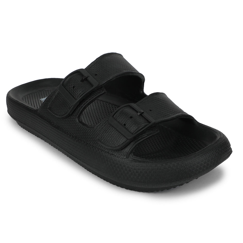 A-HA Black Casual Sandal For Men GMF-07E By Liberty