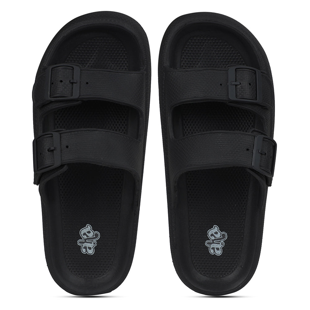 A-HA Black Casual Sandal For Men GMF-07E By Liberty