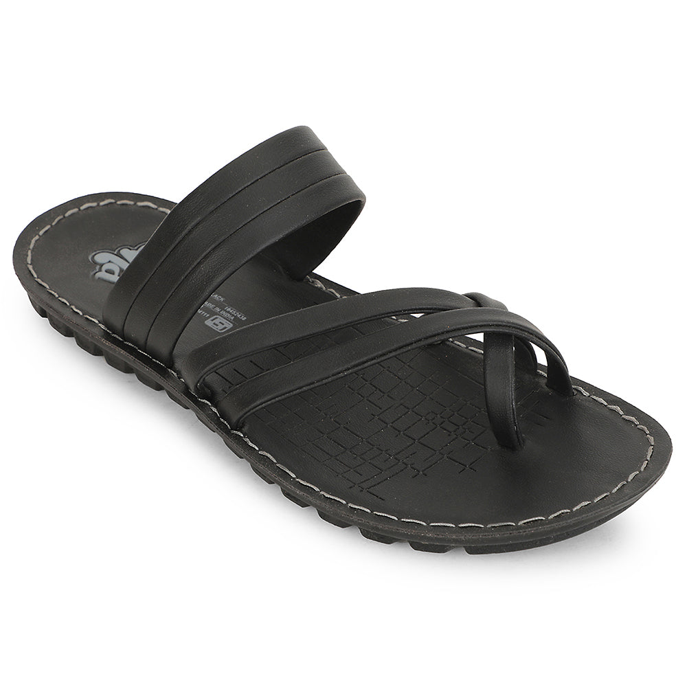 A-HA Black Casual Slipper For Men MPU-52 By Liberty